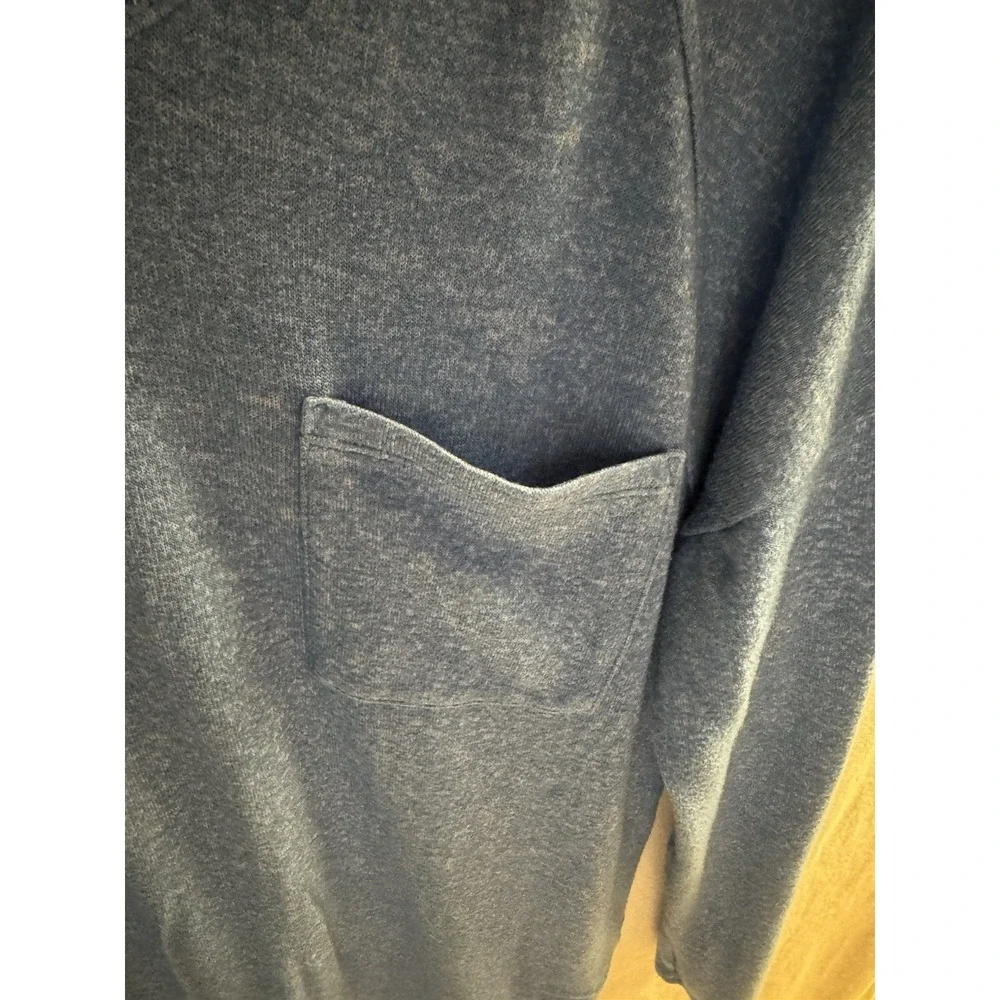 Calvin‎ Klein Long Sleeve V-Neck Sweater Women Large L Blue Cotton SOFT!! - Picture 2 of 4